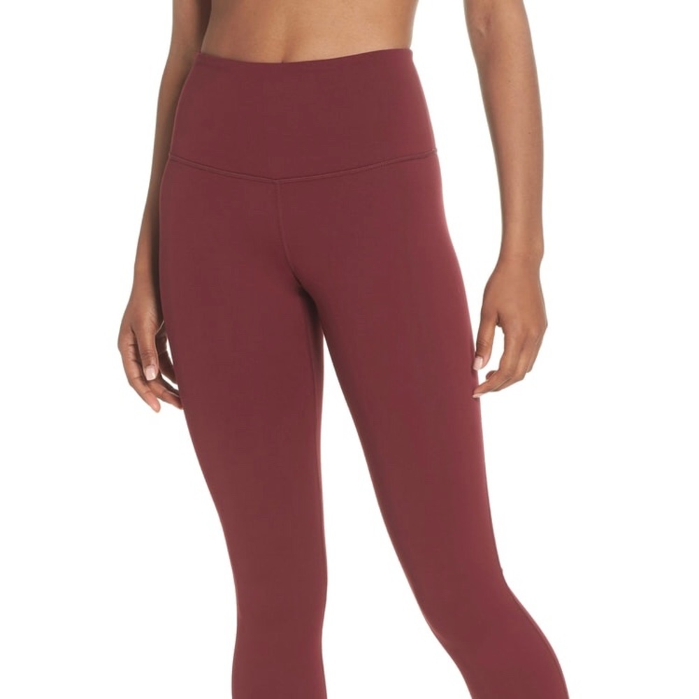Zella High Waist dark terra-cotta leggings